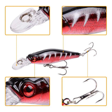 Minnow Bait Fishing Lure 8cm 8g Floating Wobblers Topwater Lures isca artificial carp fishing crankbait pesca
