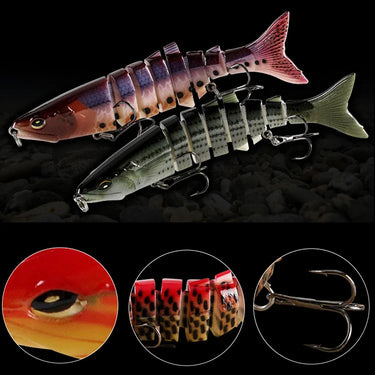 12cm 20g Sinking Wobblers 8 Segments Fishing Lures Multi Jointed Swimbait Hard Bait Fishing Tackle For Bass Isca Crankbait