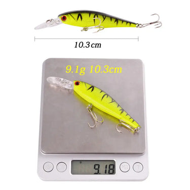 Minnow Fishing Lure Floating Wobbler 10cm 9g Crankbait Bass Artificial Bait Pike Carp Lure Peche Fishing Tackle Accessories