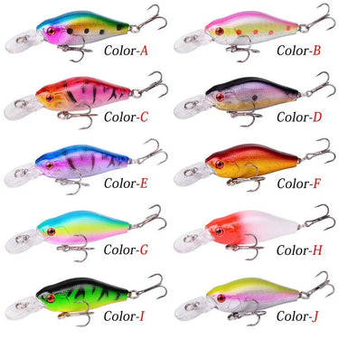 Crankbait Wobbler Hard Fishing Tackle 8g 7cm Swim Bait CrankBaits Bass Fishing Lures 10 Colors Fishing Accessories