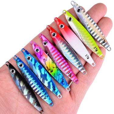 Metal Spinner Jig Fishing Lure 7g-80g Sinking Hard Artificial Bait Metal jig Fish Wobbler Carp Pike Fishing Tackle Bait