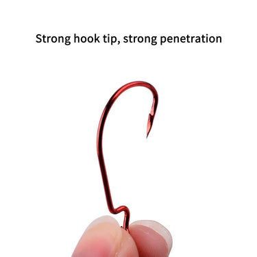 50pcs/lot High-carbon Steel Fishing Hooks Lead Jig Head 1#-50# Hooks Worm Pesca For Soft Bait Tackle High Quality Accessories