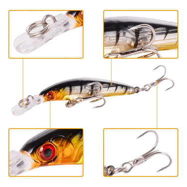 7cm 3.8g Crankbait Fishing Lure Artificial Crank Hard Bait Plastic Lifelike Swimbait Fishing Wobbler Japan Fish Lures