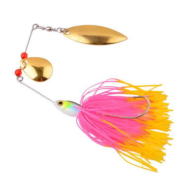19.5G Spinnerbait Jig Metal Bait Spinner Spoon Bass Baits Sequin Fishing Tackle Lures Pike Wobbler Carp Fishing Hook