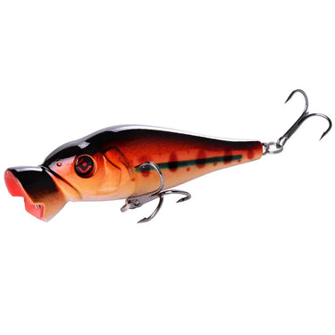 Popper Fishing lure 86mm 11.3g Trolling Wobblers Bait Top water bass isca Artificial hard Bait Fishing Tackle