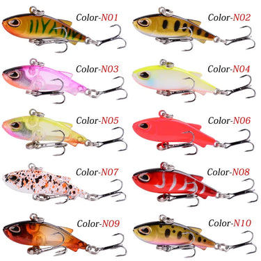 Sinking Mini VIB Outdoor Fishing Lure 4.5cm 4g Vibration Artificial Baits Winter Ice Fishing Wobbler Bass Crankbait Fishing