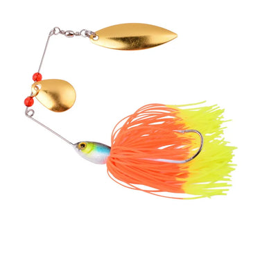 19.5G Spinnerbait Jig Metal Bait Spinner Spoon Bass Baits Sequin Fishing Tackle Lures Pike Wobbler Carp Fishing Hook