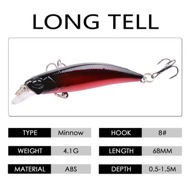 Japan Design High Quality Hard Fishing Lure Pesca 68mm 4g Float Stream Bait For Trout Pike Perch Bass