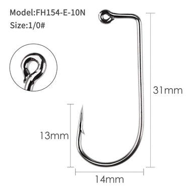 100pcs Barbed Fishing Hooks 6#-5/0# Sea Worm Carp Single Circle Hook Set Fly Fishing Accessories Tackle Carbon Steel Fishhook