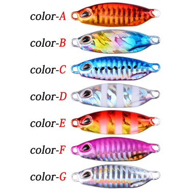 10/15/20/30/40g Fishing Lure Artificial Bait Without Hooks Reusable Metal Sinking Casting Lure Jigging Spoon Fishing Tackle