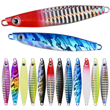 Metal Spinner Jig Fishing Lure 7g-80g Sinking Hard Artificial Bait Metal jig Fish Wobbler Carp Pike Fishing Tackle Bait