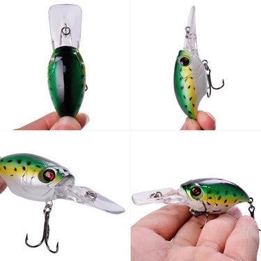 Laser Crank Fishing Lure 8CM 11.6G Hard Bait Artificial Wobblers Fake Bait Carp Bass Crankbait Fly Fishing Accessories