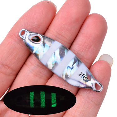 10/15/20/30/40g Fishing Lure Artificial Bait Without Hooks Reusable Metal Sinking Casting Lure Jigging Spoon Fishing Tackle