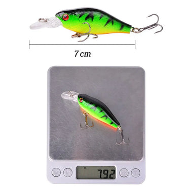 Crankbait Wobbler Hard Fishing Tackle 8g 7cm Swim Bait CrankBaits Bass Fishing Lures 10 Colors Fishing Accessories