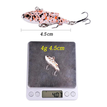 Sinking Mini VIB Outdoor Fishing Lure 4.5cm 4g Vibration Artificial Baits Winter Ice Fishing Wobbler Bass Crankbait Fishing