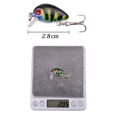 Mini Crank Lure 3cm 2g Wobbler Mini Topwater Crankbait Artificial Japan Hard Bait Pesca Floating Minnow Fishing Lures bass