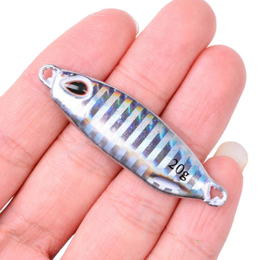 10/15/20/30/40g Fishing Lure Artificial Bait Without Hooks Reusable Metal Sinking Casting Lure Jigging Spoon Fishing Tackle