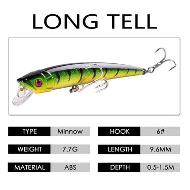 9.6cm 7.7g Crankbait Fishing Lure Artificial Crank Hard Bait Plastic Lifelike Swimbait Fishing Wobbler Japan Fish Lures