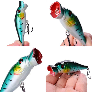 Popper Fishing lure 86mm 11.3g Trolling Wobblers Bait Top water bass isca Artificial hard Bait Fishing Tackle