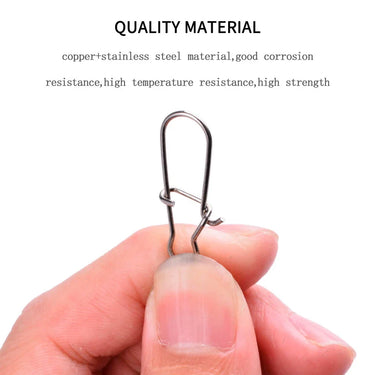 10PCS Pike Fishing Accessories Horoscope Connector Pin Bearing Rolling Swivel Stainless Steel Snap Fishhook Lure Swivels Tackle