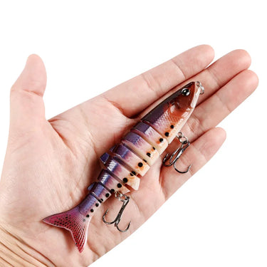 12cm 20g Sinking Wobblers 8 Segments Fishing Lures Multi Jointed Swimbait Hard Bait Fishing Tackle For Bass Isca Crankbait