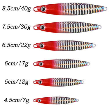 Metal Spinner Jig Fishing Lure 7g-80g Sinking Hard Artificial Bait Metal jig Fish Wobbler Carp Pike Fishing Tackle Bait