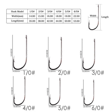 50/20pcs Barbed Fishing Hooks Sea Worm Carp Single Circle Hook Set Fly Fishing Accessories Tackle Carbon Steel Fishhook