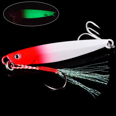 Metal Cast Jig Spoon Lures 7g-10g-14g-17g-21g-28g-40g Shore Casting Jigging Spoon Saltwater Sea Bass Fishing Lure Tackle
