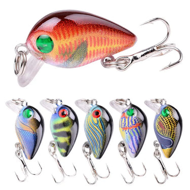 Mini Crank Lure 3cm 2g Wobbler Mini Topwater Crankbait Artificial Japan Hard Bait Pesca Floating Minnow Fishing Lures bass