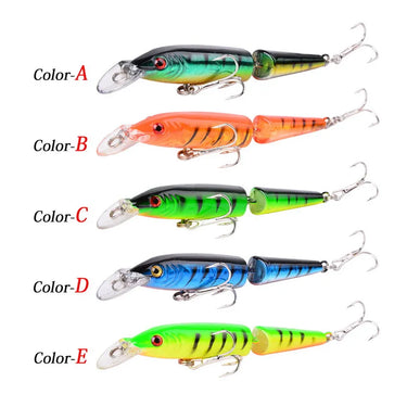 10.8cm 9.3g wobbler Pike Fishing Lures Artificial Multi Jointed Sections Bait Crankbait Fake Fish Fishing Accessories