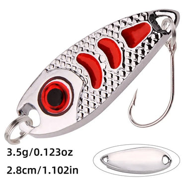 Mini Metal Lure 1.5g 2.5g 3.5g Hard Bait Red Point Fly Fishing Tackle Wobblers Isca Artificial Spoon Fishing
