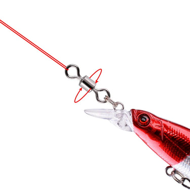 50-100pcs/box Fishing Barrel Bearing Rolling Swivel Solid Ring LB Lures Connector 14 Size Fishing Tackle Accessories Fish Tool