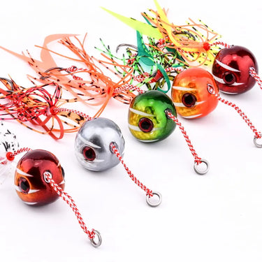 Deep Sea Iron Plate with Silicone Skirt Dual Hook Noctilucent Slow Jig Fishing Bait Lead Body For Freshwater Saltwater Fishing