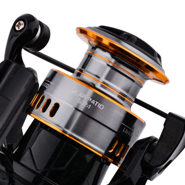 Trolling Reel Fishing 1000-6000 Black Right Hand Casting Sea Fishing Reel Saltwater Baitcasting Reel Coil Pesca