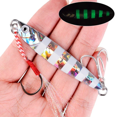 Metal Cast Jig Spoon Lures 7g-10g-14g-17g-21g-28g-40g Shore Casting Jigging Spoon Saltwater Sea Bass Fishing Lure Tackle