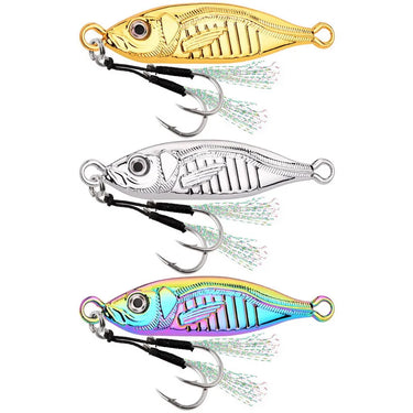Metal Jig Fishing Lure S Shape7g-80g Micro Jigging Lure Artificial Bait Boat Jig Lures Super Hard Fishing Lure