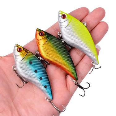 16g-0.56oz Hard VIB Lures 7CM-2.76in Fishing Bait Treble Hooks Sinking Crankbait Fishing Tackle