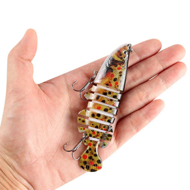 10.5cm 18.5g Sinking Wobblers Fishing Lures Jointed Crankbait Swimbait 8 Segment Hard Artificial Bait For Fishing Tackle Lure