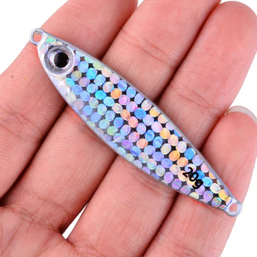 Metal Jig Fishing Lure Bass Fishing Jigs Weights 7-30g Holographic Trolling Saltwater Lures Artificial Fish Tackle Pike