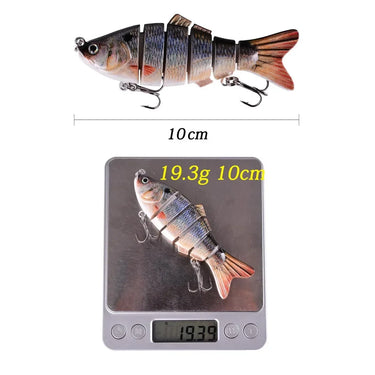 10cm 19g Pike Wobblers for Fishing Artificial Bait Hard Multi Jointed Swimbait Crankbait Lifelike Fishing Lure Tackle