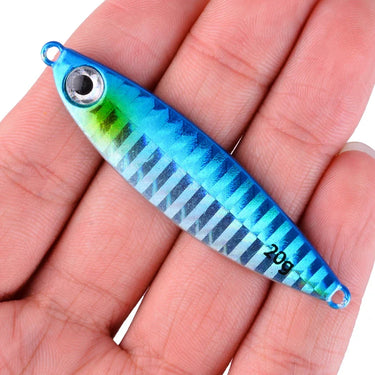 Metal Jig Fishing Lure Bass Fishing Jigs Weights 7-30g Holographic Trolling Saltwater Lures Artificial Fish Tackle Pike