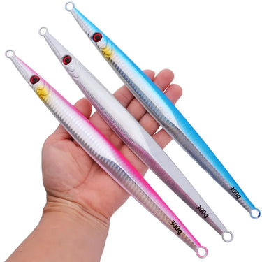 NEW Sea Fishing Lure Fast Sinking JIG 60g-300g Deep Sea Metal Jigging Spoon Artificial Bait Large Gram Weight Lure Tuna