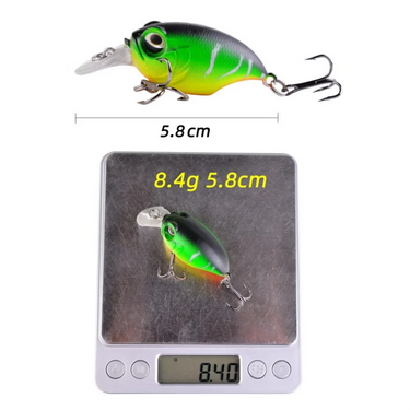58mm 8.4g Crank Fishing Lure Wobblers Floating Artificial Plastic Hard Bait Trout Crankbait Bass Pike Japan Fishing Tackle
