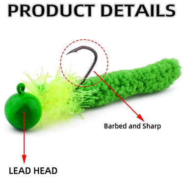 5Pcs Bucktail Teasers Fishing Hooks High Carbon Steel Steelhead Minnow Fly Fishing Flies Lure for Salmon Trout Bass