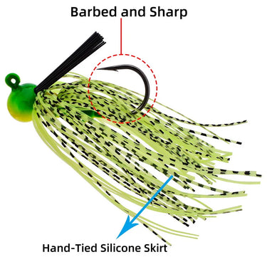 10G/14G/20G Football Jig Spinner Bait Weedless Jig Chatter Bait Fishing Lure Chatterbait Wobbler For Bass Fishing Tackle