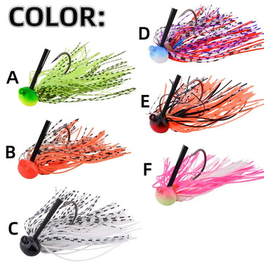 10G/14G/20G Football Jig Spinner Bait Weedless Jig Chatter Bait Fishing Lure Chatterbait Wobbler For Bass Fishing Tackle