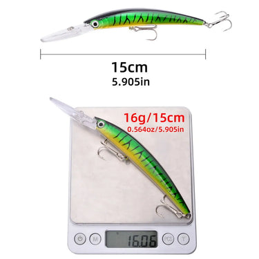Minnow Fishing Lures Floating Hard Bait 15cm 16g Artificial Bait Wobbler Crankbait Carp Perch Pesca Fishing Tackle