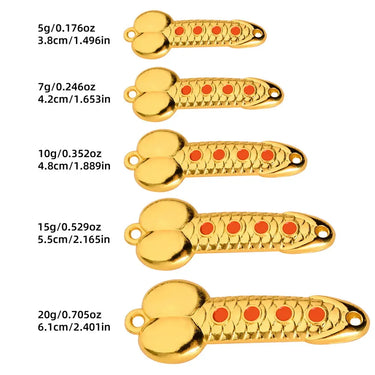 Metal Spoon Hard Fishing Lure Artificial Wobblers for Trolling Trout Spoon Bait Bass Pike with Treble Hook