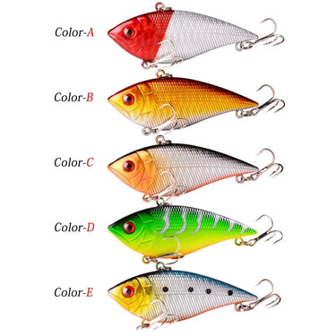 VIB Fishing Lure Lead Swim Minnow Wobbler Hard Bait 70mm 10g Artificial Crankbait  Sea Fishing Bass Diving Swivel Bait