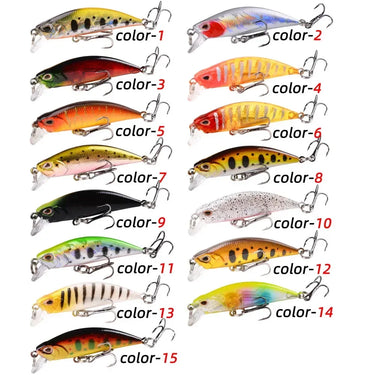 Mini Sinking Minnow Wobblers Fishing Lures 5.8cm 5.1g Trout Artificial Hard Bait Jerkbait Crankbait Bass Fishing Tackle